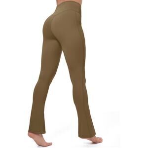 New - Magcomsen Flare‎ Leggings Yoga Pants Mini Flared Bootcut Sz XS